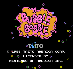 Bubble Bobble gameplay