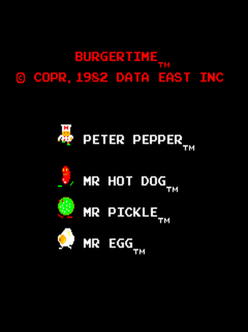BurgerTime gameplay
