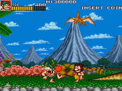 Caveman Ninja gameplay