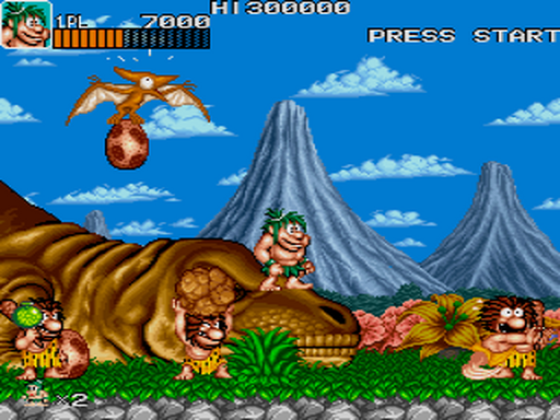 Caveman Ninja gameplay