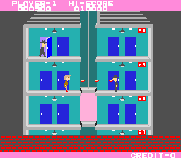 Elevator Action gameplay