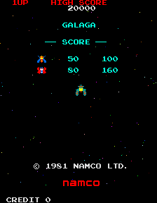 Galaga gameplay