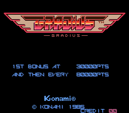 Gradius gameplay