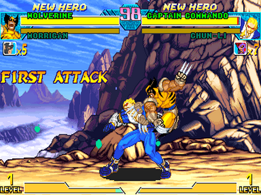 Marvel vs. Capcom: Clash of Super Heroes gameplay