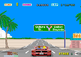 Out Run gameplay
