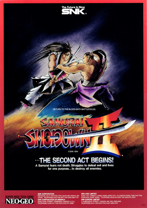 Samurai Shodown II gameplay