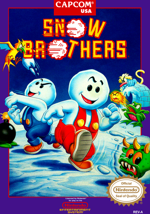 Snow Brothers gameplay