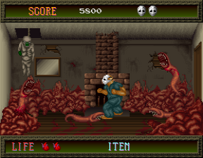 Splatterhouse gameplay