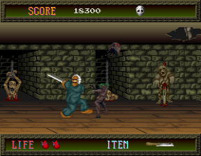 Splatterhouse gameplay