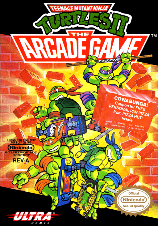 Teenage Mutant Ninja Turtles II: The Arcade Game cover