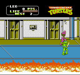 Teenage Mutant Ninja Turtles II: The Arcade Game gameplay