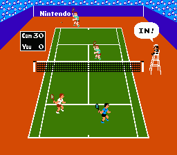 Tennis gameplay
