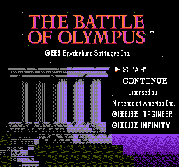 The Battle of Olympus gameplay