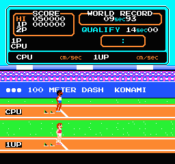 Track & Field gameplay