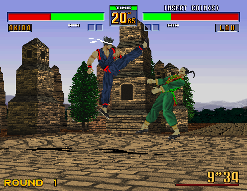 Virtua Fighter 2 gameplay