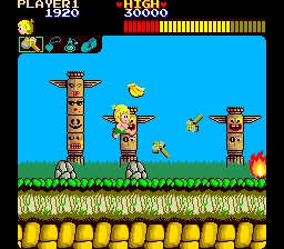 Wonder Boy gameplay